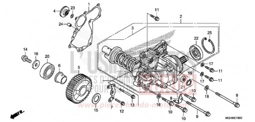 SIDE GEAR CASE VFR1200XH de 2017